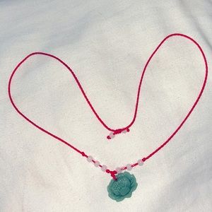 Gorgeous Jade Lotus Necklace/ BNWOT❤️
